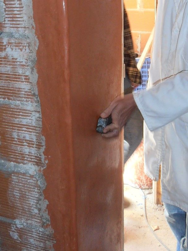 Tadelakt, aperçu matière et finition